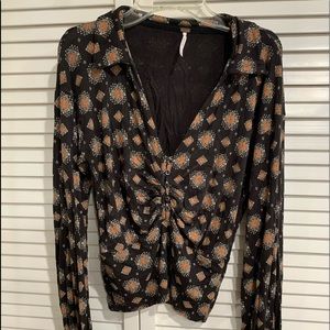 Free People Size Small long sleeve crop